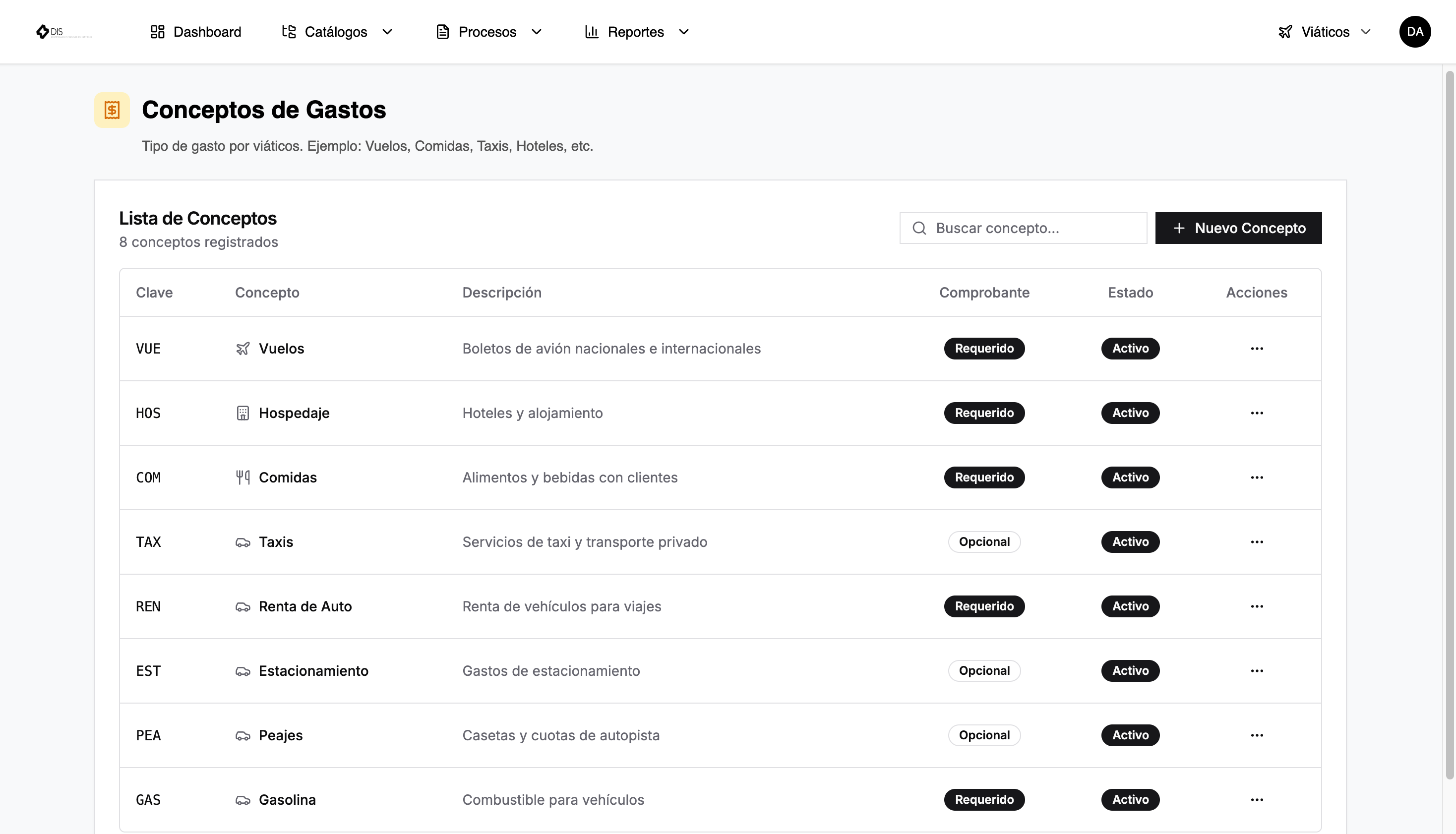 Viáticos screenshot 2